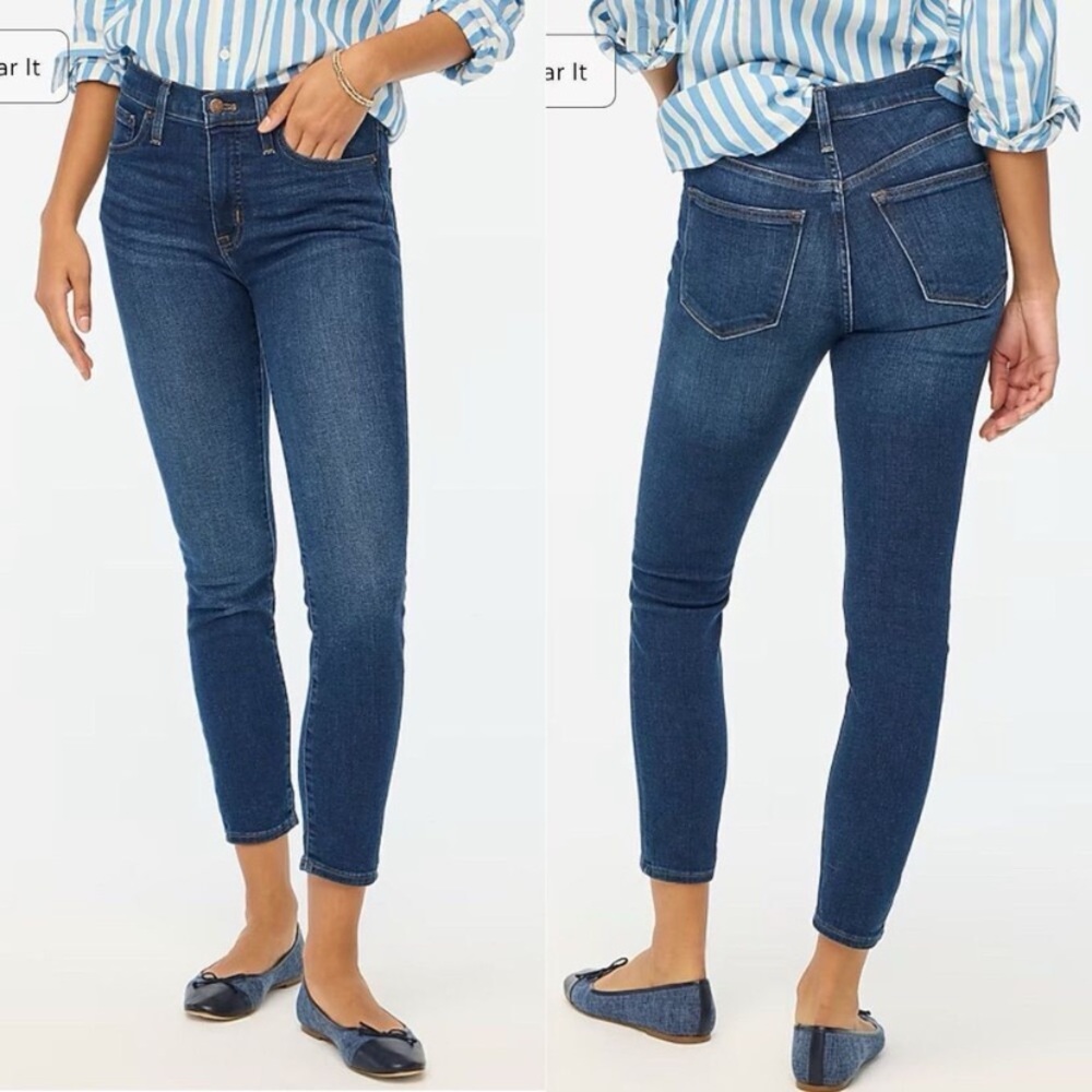 J Crew Women's 9" high rise skinny jean in signature stretch size 28
